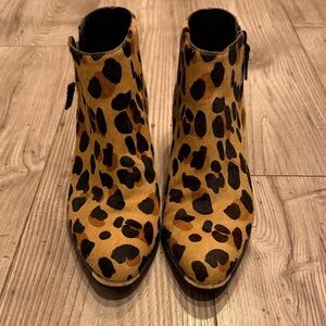 Cole Haan Leopard Print Ankle Booties